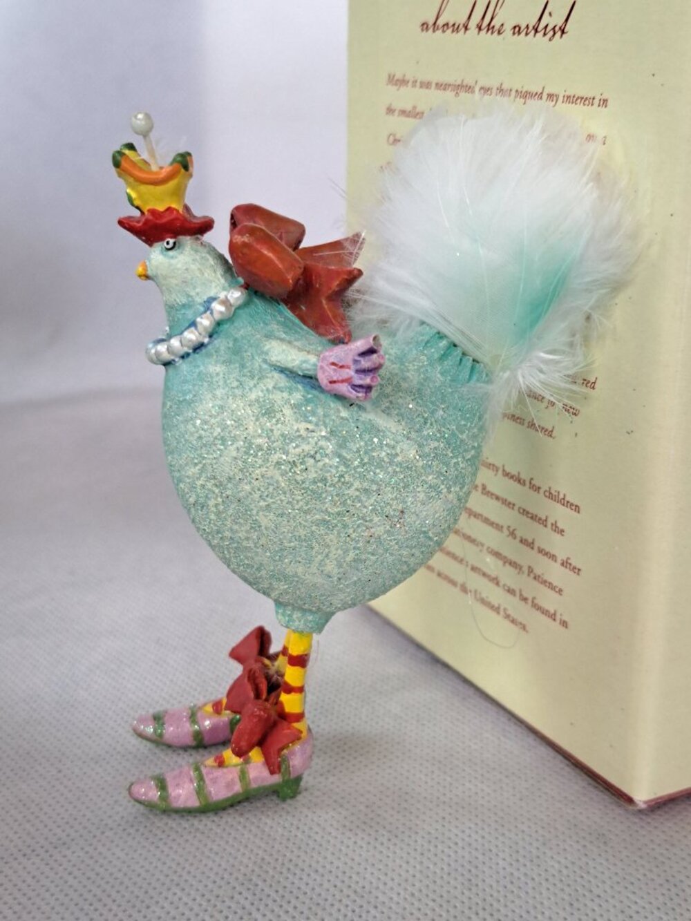 Patience Brewster Krinkles Ornament THREE FRENCH HENS 12 Days of Christmas